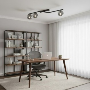 Aurelis graphite ceiling lamp (3 lights)