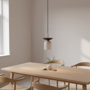 Novara gray+black pendant lamp