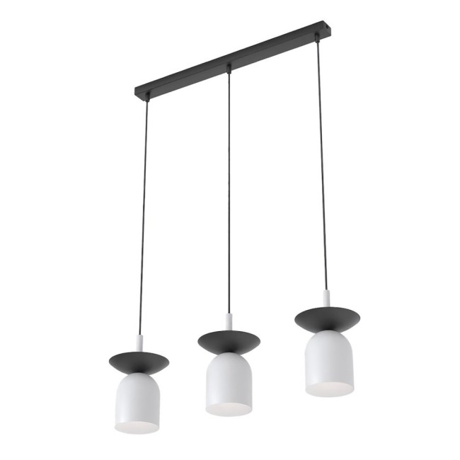 Lorenza gray+black hanging lamp (3 lights)