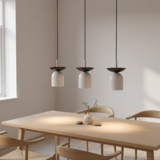 Lorenza gray+black hanging lamp (3 lights)