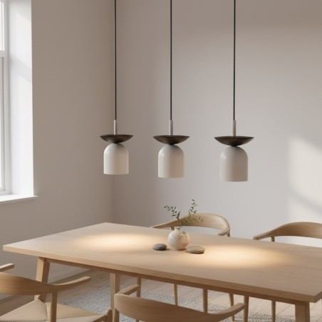 Lorenza gray+black hanging lamp (3 lights)