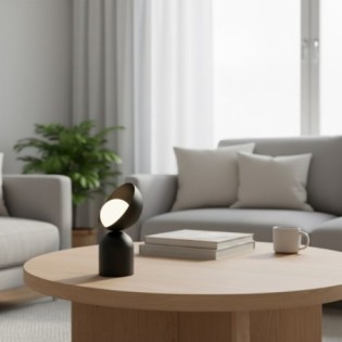 Elvia black table lamp