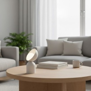 Lámpara de mesa Elvia moka