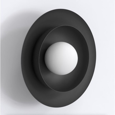 Aplique de pared Kumi negro