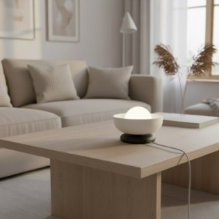 Fenko white and black table lamp