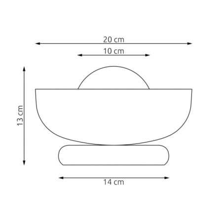 Aplique de pared Fenko negro