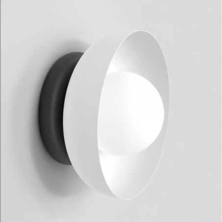 Aplique de pared Fenko blanco+negro