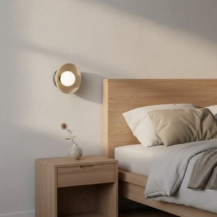 Aplique de pared Fenko moka+negro