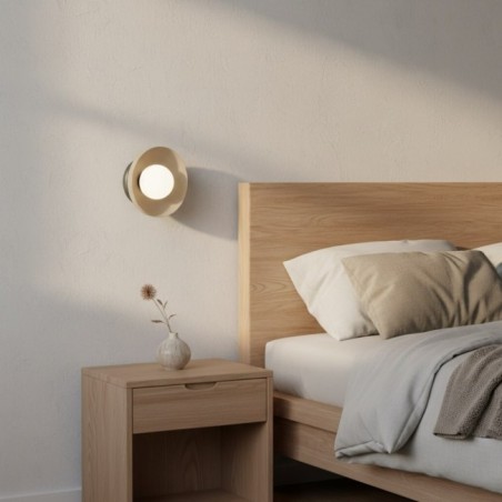 Aplique de pared Fenko moka+negro