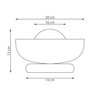 Aplique de pared Fenko gris