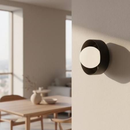 Aplique de pared Tenzo negro