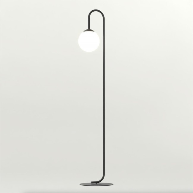 Malvi black floor lamp