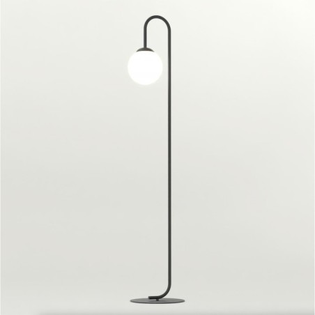 Malvi black floor lamp