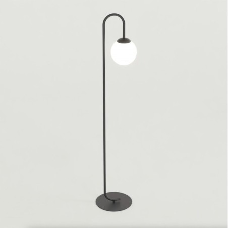 Malvi black floor lamp