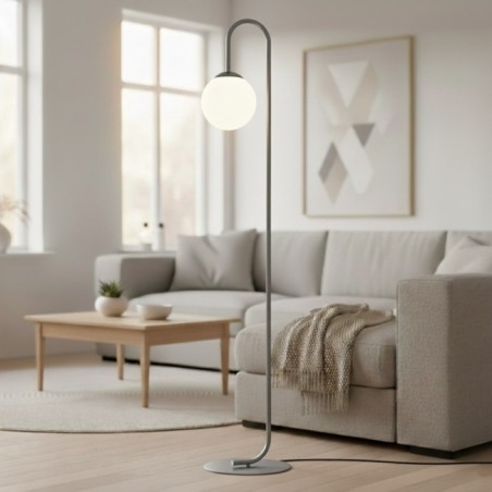 Gray Malvi floor lamp