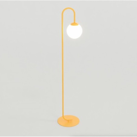 Malvi orange floor lamp