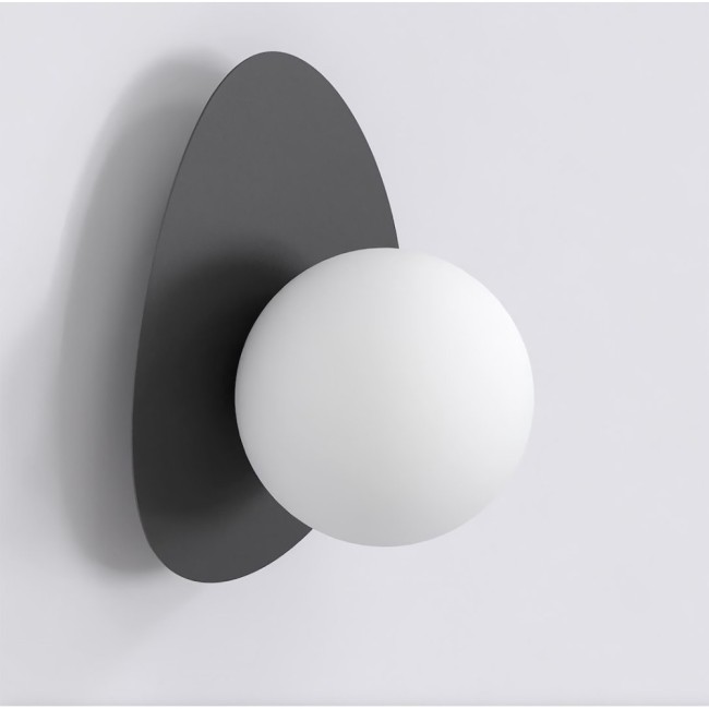 Aplique de pared Neru negro