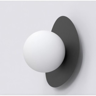 Aplique de pared Neru negro
