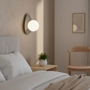 Aplique de pared Neru gris