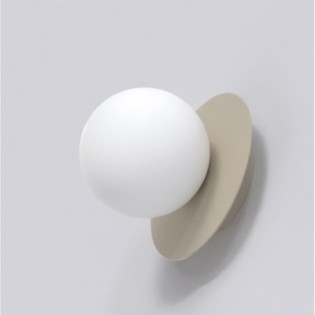 Aplique de pared Zalko moka