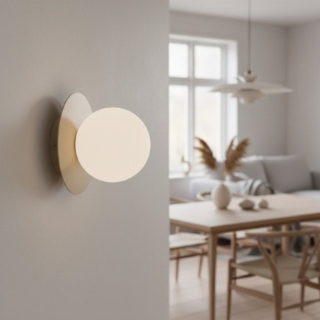 Aplique de pared Zalko moka