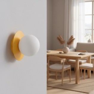 Aplique de pared Zalko naranja