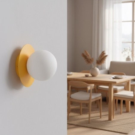 Aplique de pared Zalko naranja