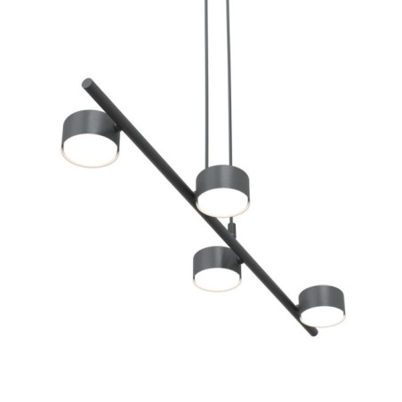 Kelvo black pendant lamp (4 lights)