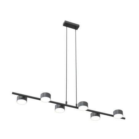 Kelvo black pendant lamp (6 lights)
