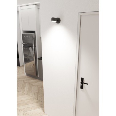 Aplique de pared Kelvo negro