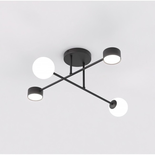 Varli black ceiling lamp (4 lights)