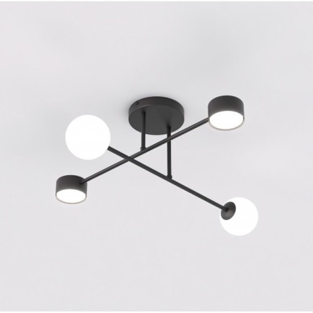 Varli black ceiling lamp (4 lights)