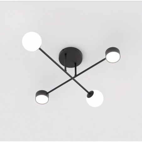 Varli black ceiling lamp (4 lights)