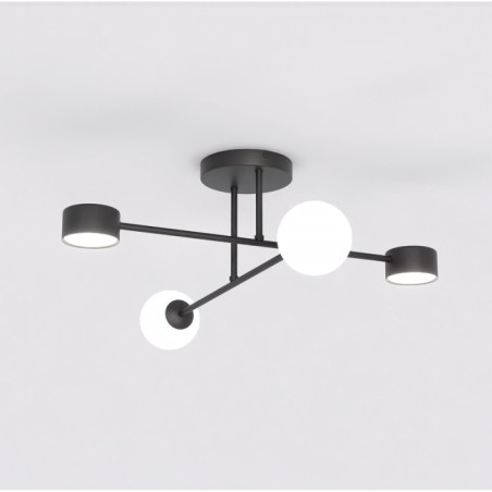 Varli black ceiling lamp (4 lights)