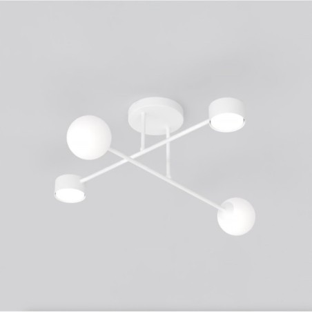 Varli white ceiling lamp (4 lights)