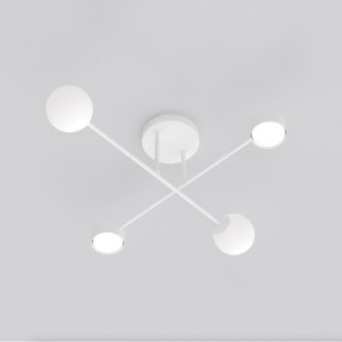 Varli white ceiling lamp (4 lights)