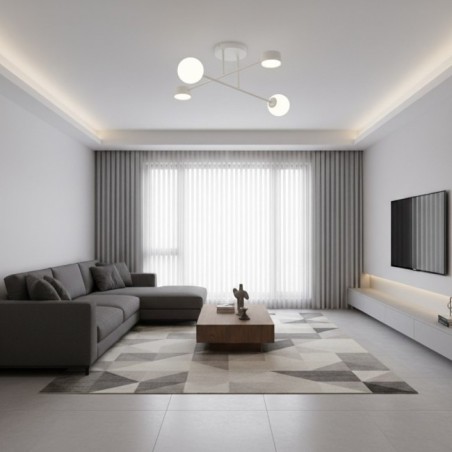 Varli gray ceiling lamp (4 lights)