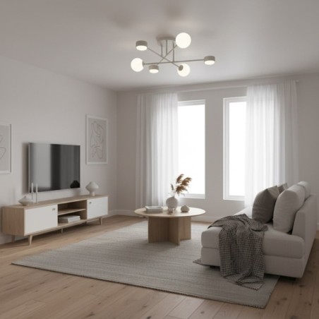 Varli Gray Ceiling Lamp (6 Lights)