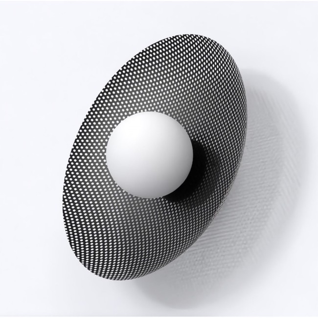 Aplique de pared Jovra negro