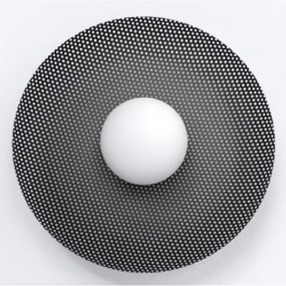 Aplique de pared Jovra negro