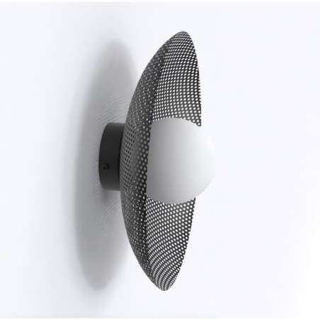 Aplique de pared Jovra negro