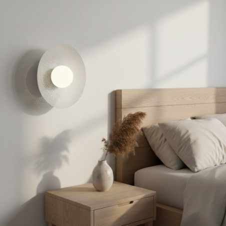 Aplique de pared Jovra blanco