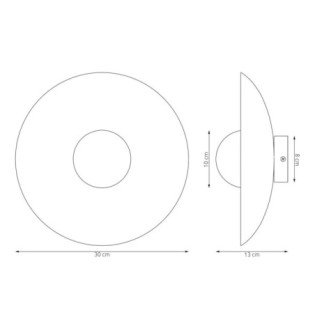 Aplique de pared Jovra blanco