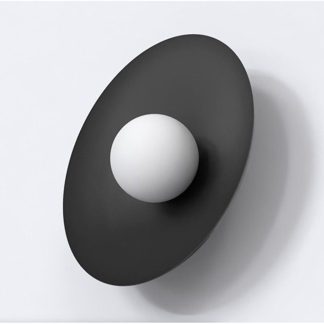 Aplique de pared Buli negro