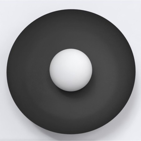 Aplique de pared Buli negro