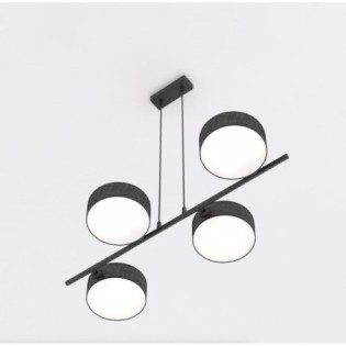 Troma black pendant lamp (4 lights)