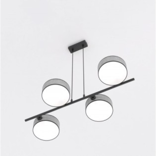 Gray and black Troma hanging lamp (4 lights)
