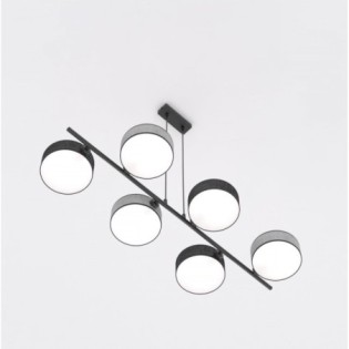 Troma black and gray hanging lamp (6 lights)