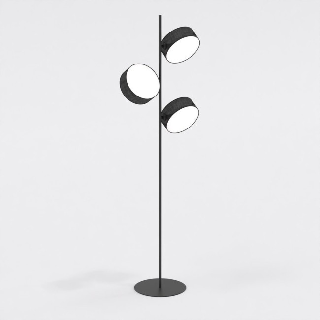 Black Troma floor lamp (3 lights)