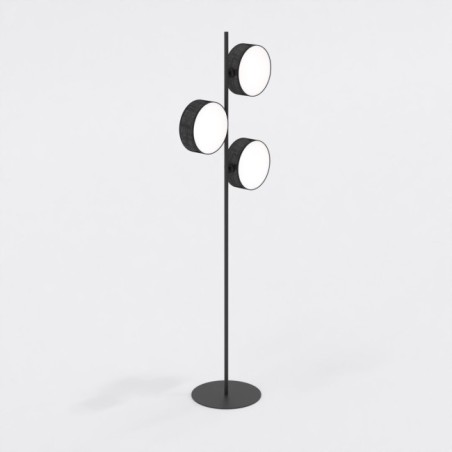 Black Troma floor lamp (3 lights)